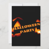 temps éffrayant, élégante invitation à la fête hal (Dos)