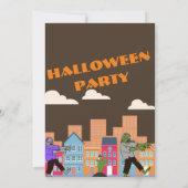 temps éffrayant, invitation de la soirée zombie ha (Dos)