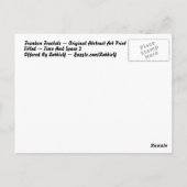 TEMPS ET ESPACE 2 ~ CARTE POSTALE D'IMPRESSION ART (Dos)