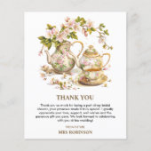 Temps floral pour la Carte de remerciements de Fêt (Devant)