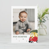 Temps Inoubliable De L'Année Anniversaire Carte ph (Debout devant)