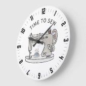 Temps Mal Pour Coudre Une Grande Horloge (Angle)