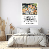 Temps Passé Avec Les Chats Affiche Motivationnelle