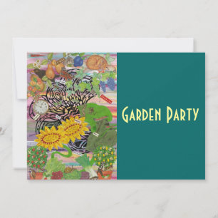 Temps passé dans le jardin, invitation à la fête d
