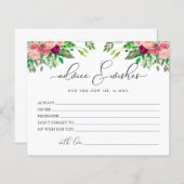 Temps pour le thé conseil et des souhaits carte de (Devant / Derrière)