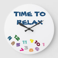 **TEMPS POUR SE DÉTENDRE** AVEC CETTE HORLOGE COOL