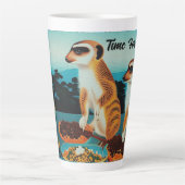 Temps Pour Tacos Meerkat Style, Latte Mug (Devant)