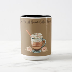 TEMPS POUR UNE PAUSE CAFÉ SUCRÉE MUG À CAFÉ BI-TON