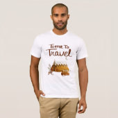 Temps pour voyager Design Collection T-Shirt (Devant entier)