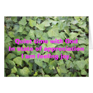 Temps tranquille avec Dieu