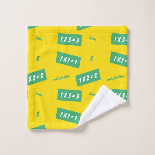 Temps un apprentissage jaune (Gant de toilette)