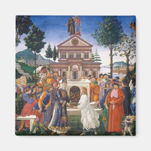 Temptages van Christus, Sandro Botticelli Magneet (Voorkant)