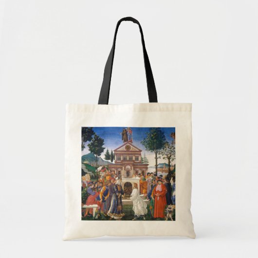 Temptages van Christus, Sandro Botticelli Tote Bag (Voorkant)