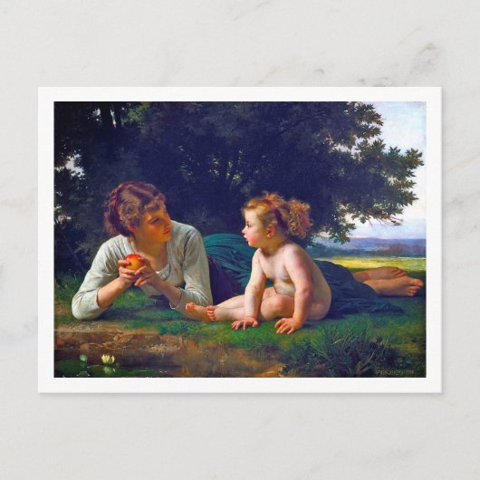 Temptation, Bouguereau Briefkaart (Voorkant)