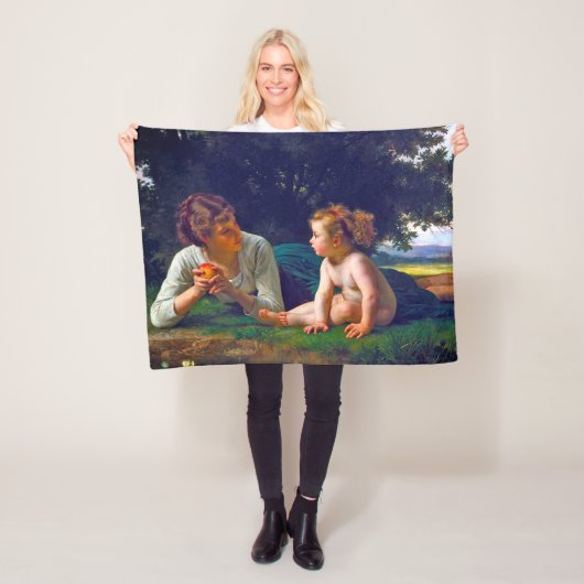 Temptation, Bouguereau Fleece Deken (In situ)