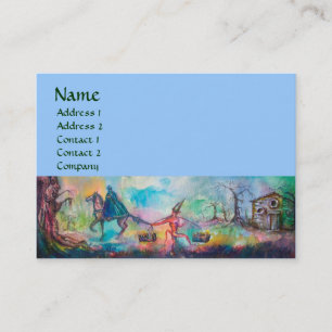 TEMPTATION Dark Knight and Devil's Treasure, Blue Visitekaartje