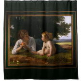 Temptation door William Bouguereau Douchegordijn (Voorkant)