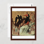 Temptation of Christus op de berg Briefkaart (Voorkant / Achterkant)