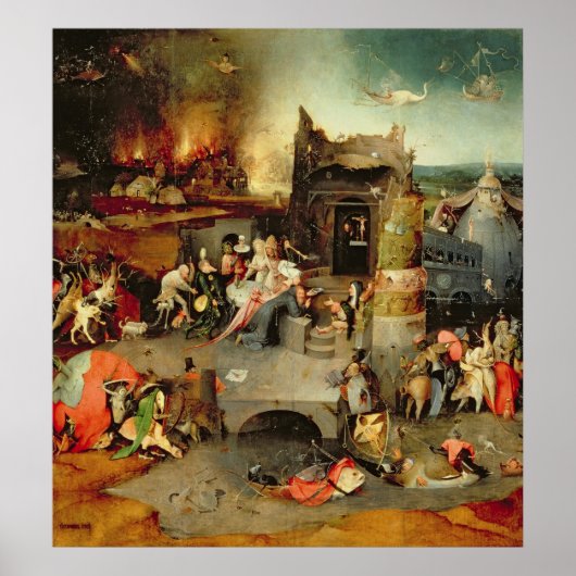 Temptation of St. Anthony Poster (Voorkant)