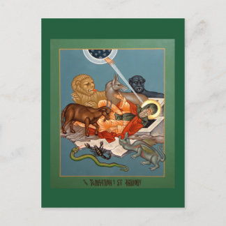 Temptation of St. Anthony Prayer Card Briefkaart