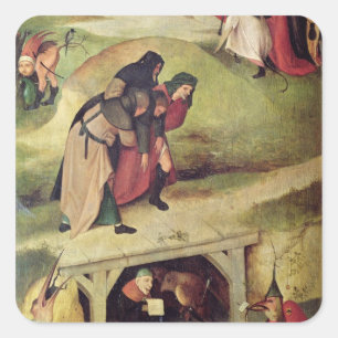 Temptation of St. Anthony Vierkante Sticker
