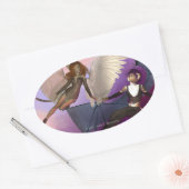 Tempted Oval Sticker (Envelop)