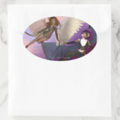 Tempted Oval Sticker (Tas)