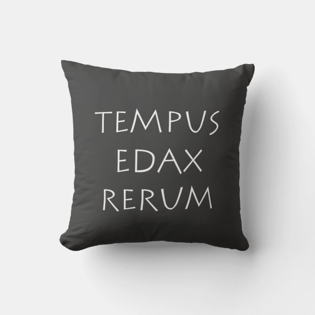 Tempus edax rerum kussen (Voorkant)