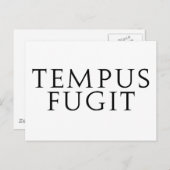 Tempus Fugit Briefkaart (Voorkant / Achterkant)