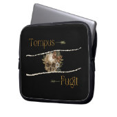 Tempus fugit laptop sleeve (Voorkant Links)