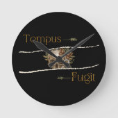 Tempus fugit ronde klok (Voorkant)