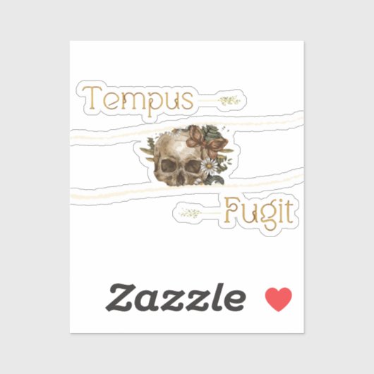Tempus fugit sticker (Vel)