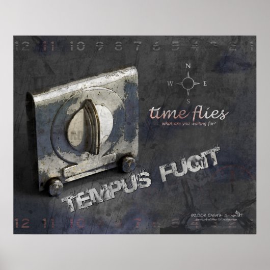 Tempus Fugit (Times Flies) Print (Voorkant)