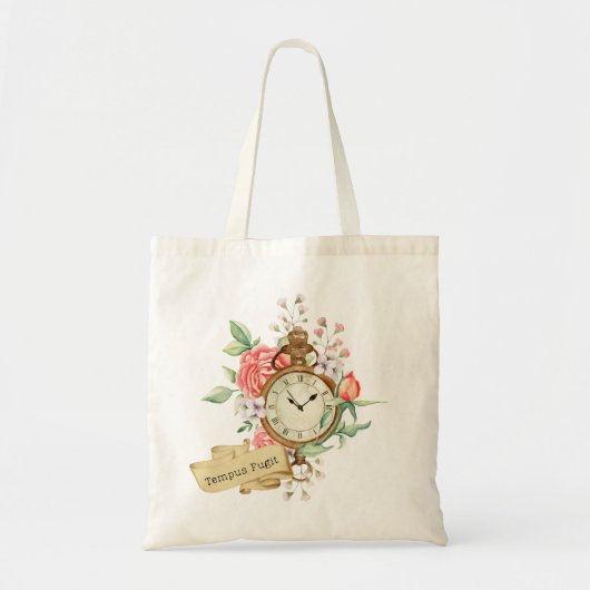Tempus Fugit Tote Bag (Voorkant)