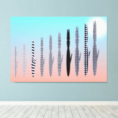 Ten Cat's Geometric Pattern Canvas Afdruk (Insitu (Houten vloer))