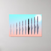 Ten Cat's Geometric Pattern Canvas Afdruk (Voorkant)