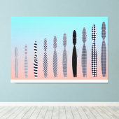 Ten Cat's Geometric Pattern Design  Canvas Afdruk (Insitu (Houten vloer))