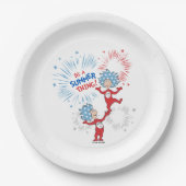 Ten eerste, het is een zomer ding papieren bordje (Voorkant)