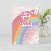 Ten est une Vibe Rainbow Invitation 10e anniversai (Debout devant)