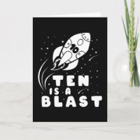TEN IS EEN BLAST 10th Birthday Boy Space Birthday