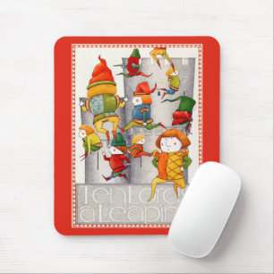 TEN LORDS A LEAPING Mousepad - Rood Muismat