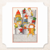 TEN LORDS A LEAPING Ticket Paper Onderzetters (Voorkant)