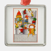 TEN LORDS EEN SPRINGEND Premium Square Ornament (Voorkant)