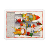 TEN LORDS Een SPRINGENDE 3x4 Flexibele Magneet (Horizontaal)