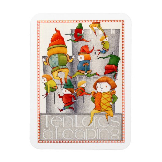 TEN LORDS Een SPRINGENDE 3x4 Flexibele Magneet (Verticaal)