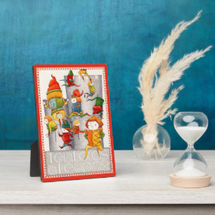 TEN LORDS Een SPRINGENDE 5x7 Houten Plaque + Ezel Fotoplaat