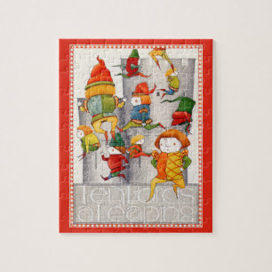 TEN LORDS EEN SPRINGENDE 8x10 puzzel