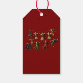 Ten Lords Leaping The Ten Commandments Vector Cadeaulabel (Voorkant)