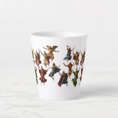 Ten Lords Leaping The Ten Commandments Vector Latte Mok (Voorkant)