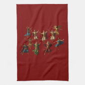 Ten Lords Leaping The Ten Commandments Vector Theedoek (Verticaal)